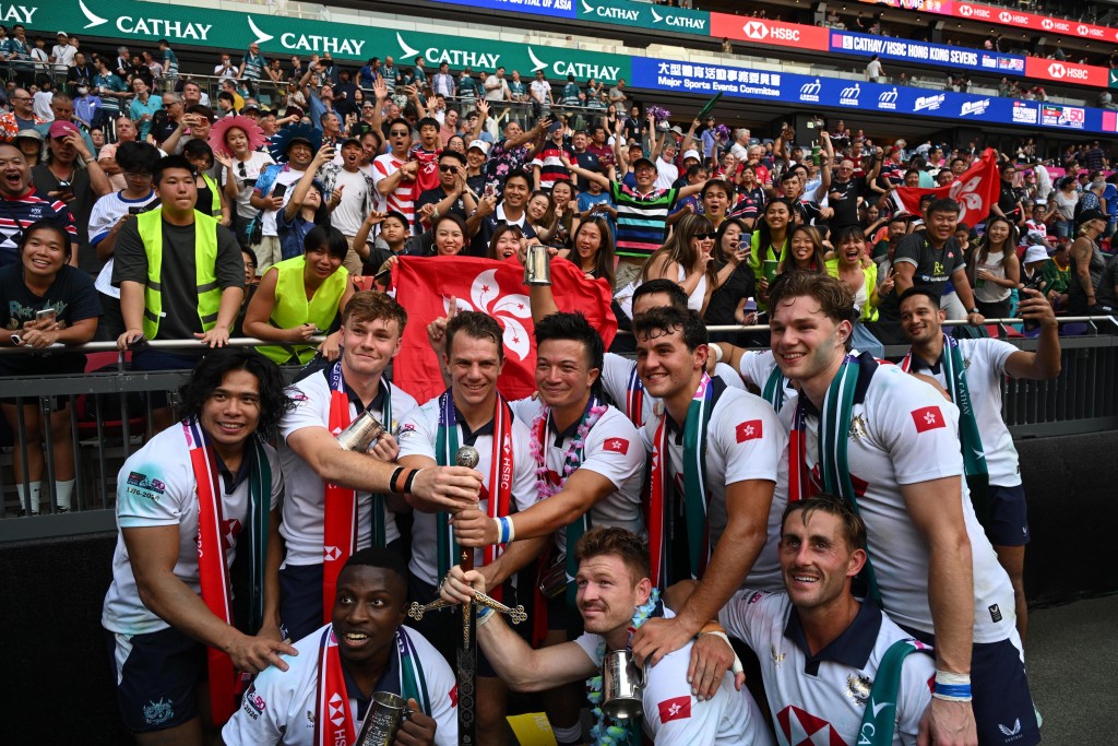 港隊男欖銀劍達成3連霸。攝影：蘇正謙