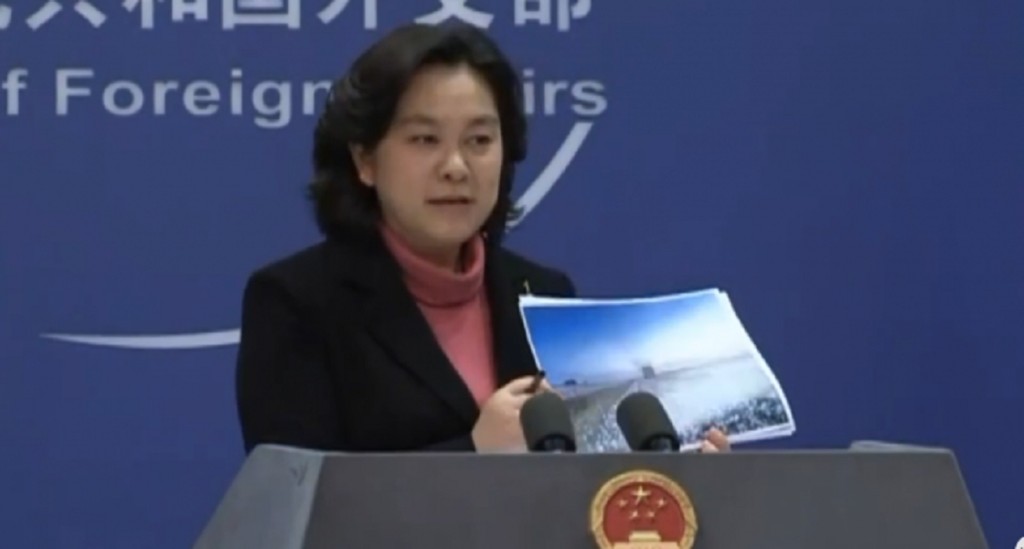 華春瑩強調，不存在新疆強迫勞動。網上圖片