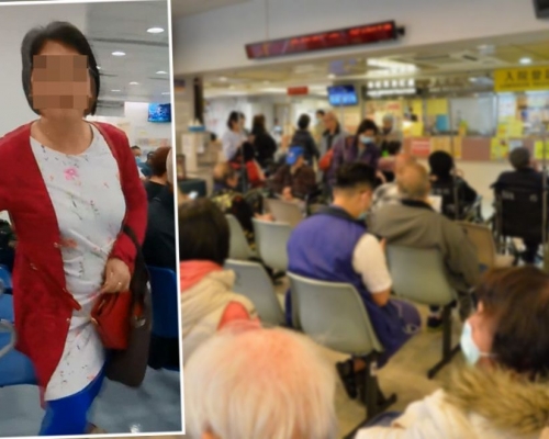 港媽勸大媽不要將腳放在椅上，但反遭大媽用粗口責罵。影片截圖、資料圖片