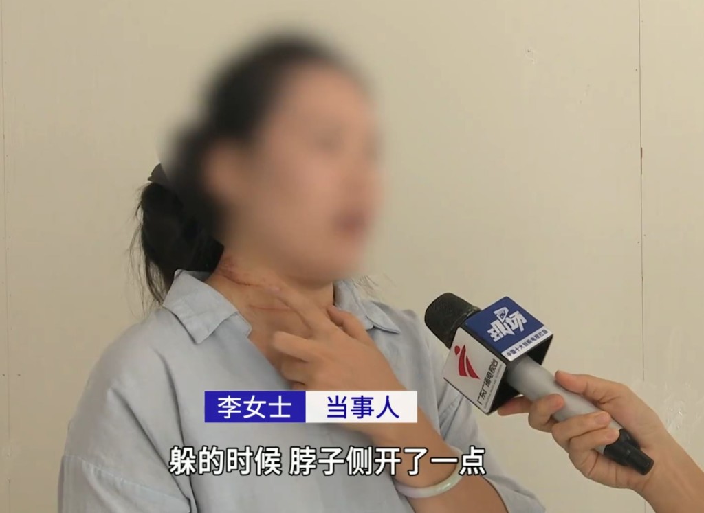 廣州大橋驚現攔路風箏線，多名司機被割頸𠝹衫兼炒車。DV現場