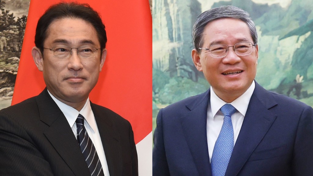 總理李強與日首相岸田文雄中日韓會議前接觸。