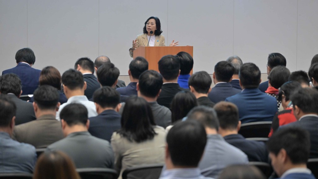 民青局局長麥美娟致辭。政府新聞處