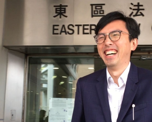 社民連主席吳文遠涉嫌於向公眾披露民政事務局常任秘書長馮程淑儀是廉政公署受調查人身份等資料。劉曉曦攝
