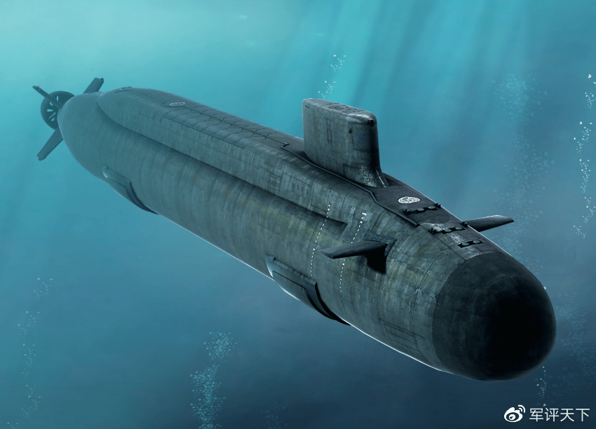 096潛艇的模擬圖。