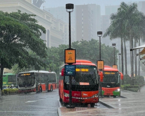 澳門氣象局說要預測大於是否達到特定雨量級別，準確度仍相當有限。網上圖片