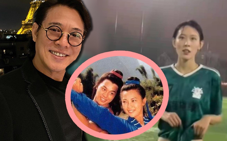網上流傳疑似李連杰和黃秋燕所生女兒的影片。