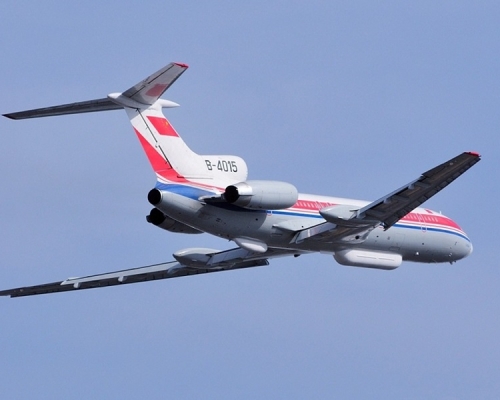 解放軍圖154型機是由俄製的民航機改裝而成。網圖