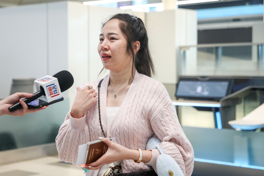 泰國旅客Mira表示，T2位置易達，自助行李托運設施亦便利旅客。