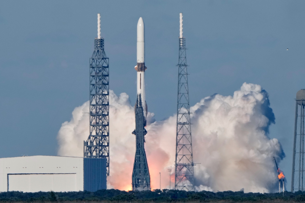 蓝源火箭载火星探测器成功入太空。美联社