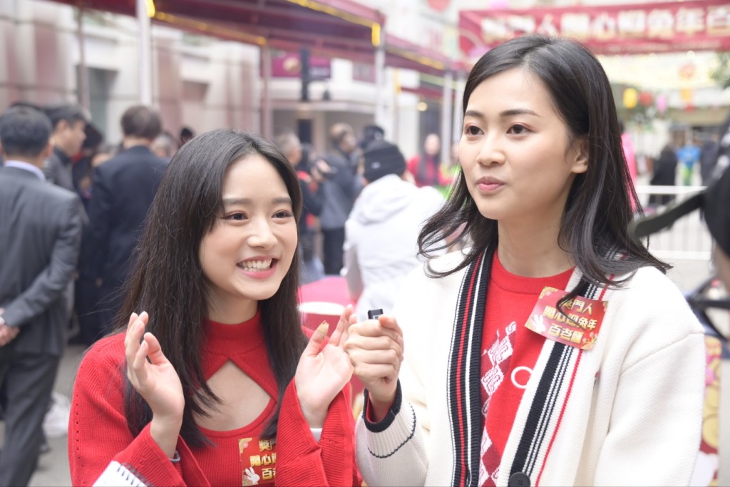 郭柏妍和羅毓儀首次跟隨TVB出埠，都感到很開心。
