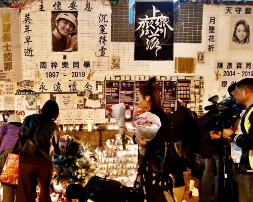 位於尚德邨停車場地下的「祭壇」。資料圖片