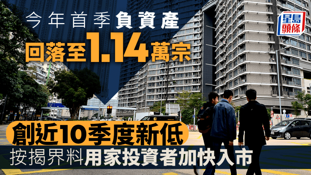 負資產宗數回落至1.14萬宗 按季大減逾46% 創近十季新低 分析料用家投資者加快入市
