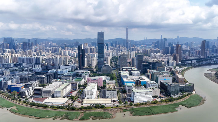 位於粵港澳大灣區的河套深港科技創新合作區。新華社 位於粵港澳大灣區的河套深港科技創新合作區。新華社