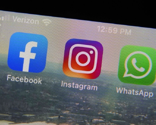 全球最大社群平台Facebook與Instagram一星期內兩次癱瘓。 (美聯社)