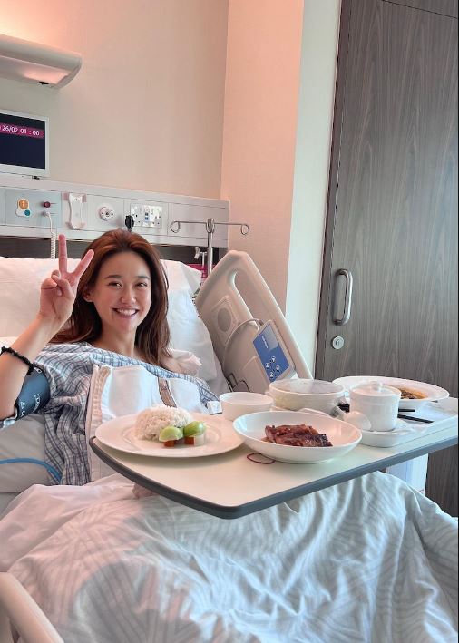 朱韻韻在2021年患子宮頸癌前期病變，須入院做手術。