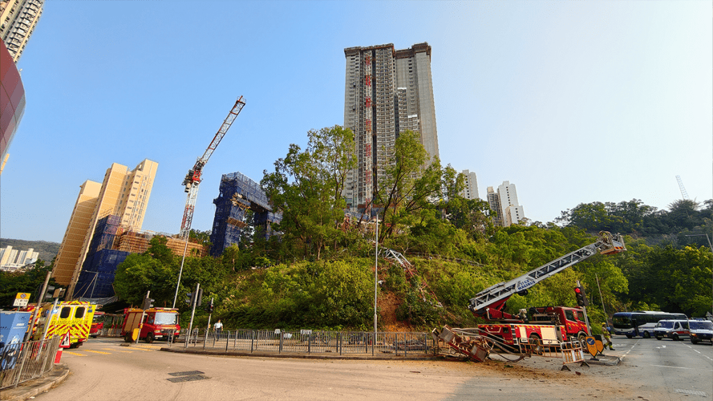 涉事公屋大廈原預計2027年首季竣工。資料圖片 涉事公屋大廈原預計2027年首季竣工。資料圖片