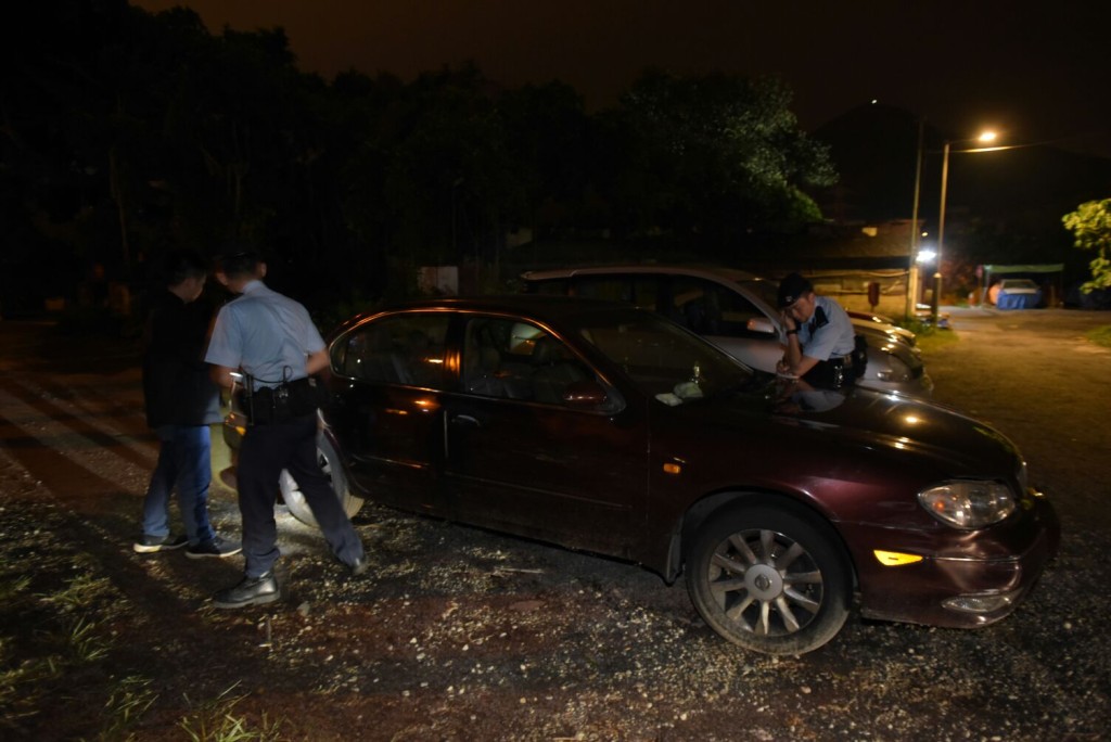 肇事私家車。黃文威攝
