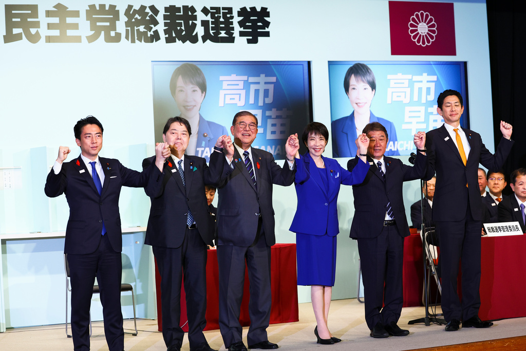 評論稱高市早苗應妥善安排對手的位置，以免重蹈前總裁石破茂的失敗。美聯社
