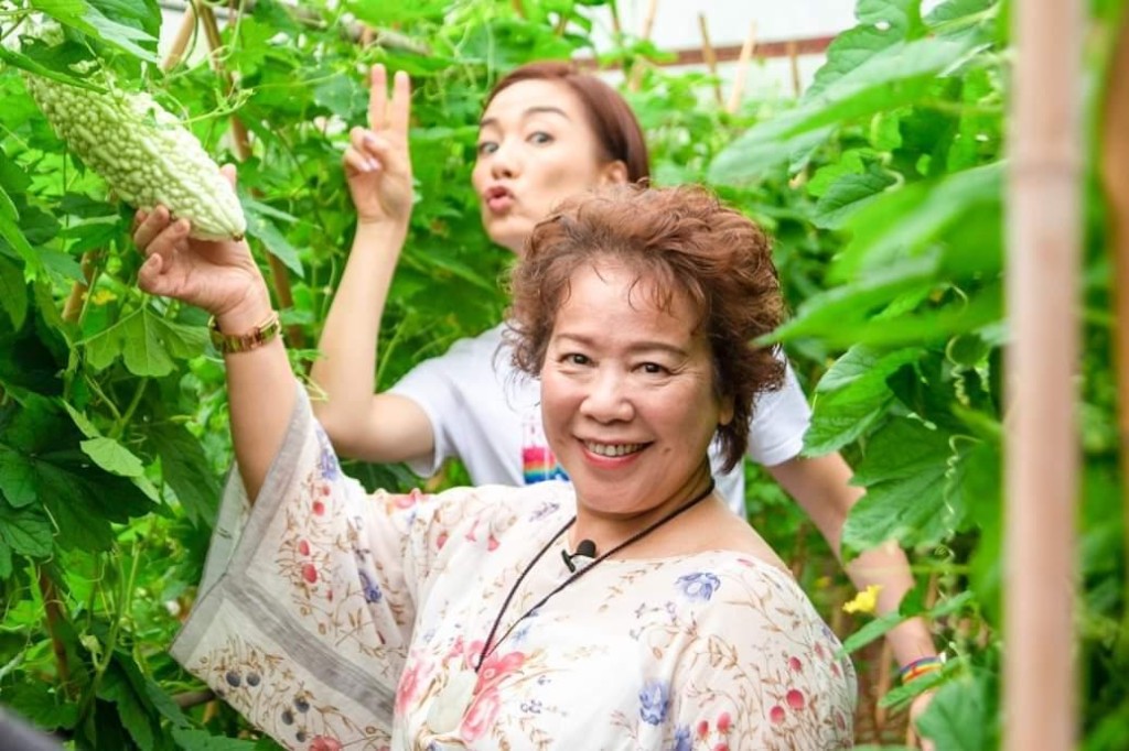 「三姐」蕭秀香曾與江美儀合作烹飪節目《女人必學100道菜》。