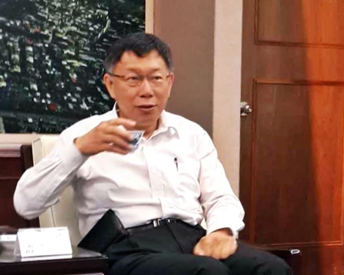柯文哲稱與上海官員談及李明哲被捕事件。資料圖片