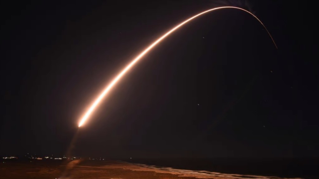 美國空軍取消原定在上月的洲際彈道導彈試射計畫。網圖