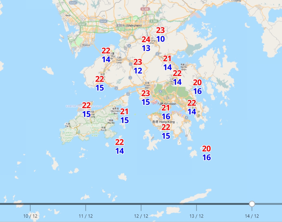 天文台預料下周初打鼓嶺低見10度。