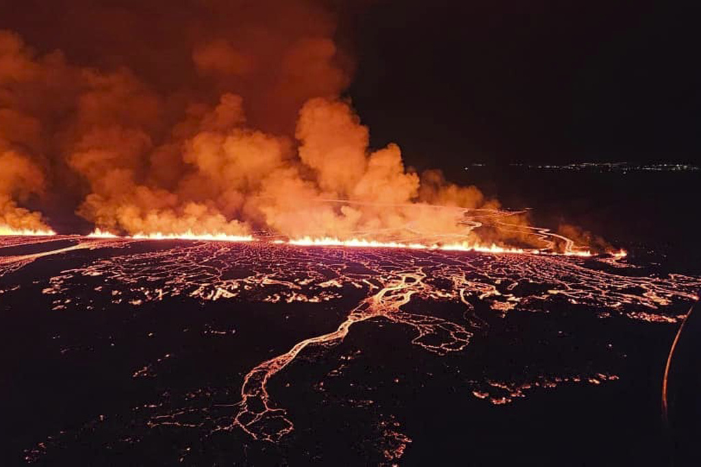 冰島火山4個月內第4次爆發。美聯社