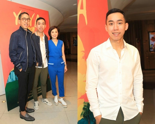 張堅庭同太太到場力挺Justin。