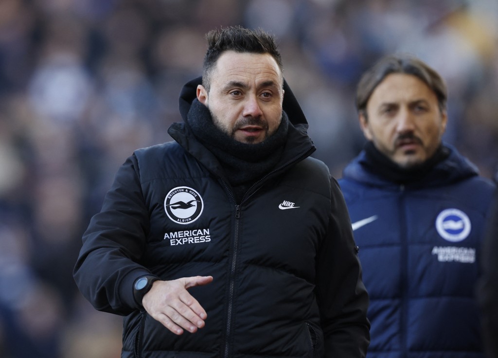 据报曾执教白礼顿的迪沙比，渴望回归英超。路透社