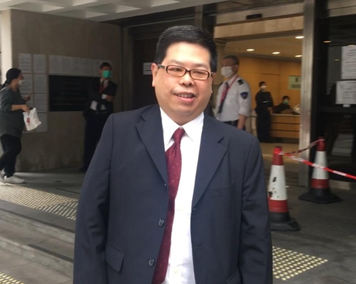 林子健就定罪上訴。 劉曉曦攝