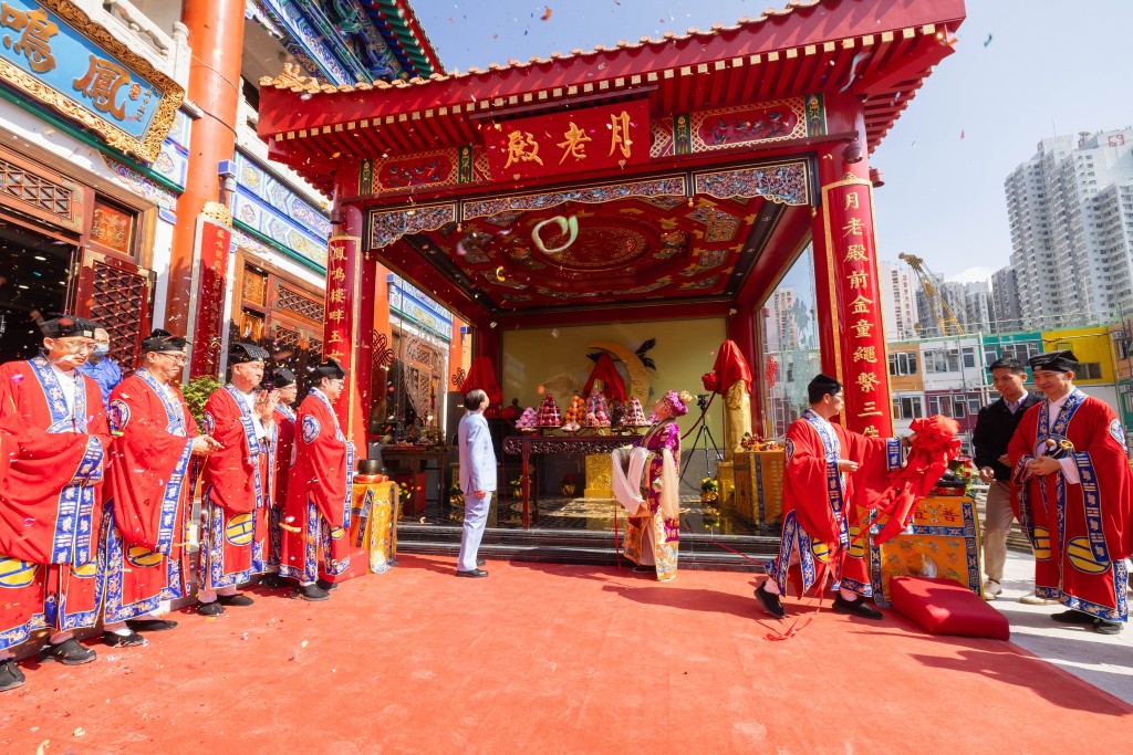 黃大仙祠月老殿今日舉行重光揭幕典禮。嗇色園黃大仙祠fb 黃大仙祠月老殿今日舉行重光揭幕典禮。嗇色園黃大仙祠fb