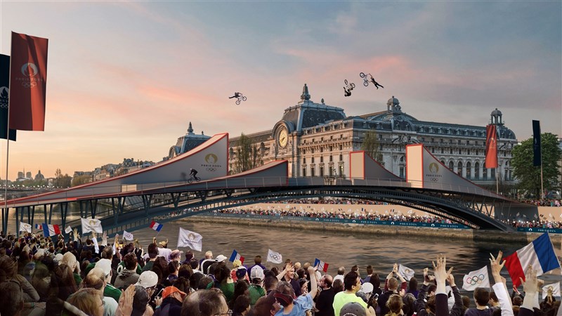 巴黎奧運會開幕式效果圖。