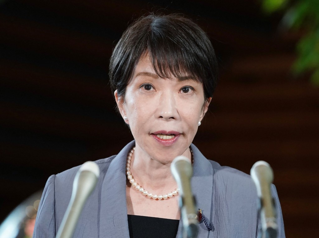 高市早苗擬於9月改組內閣。法新社 高市早苗擬於9月改組內閣。法新社