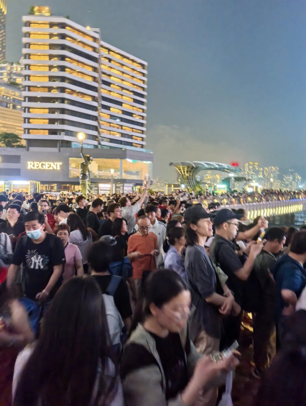 維港人流暢旺。小紅書圖片 維港人流暢旺。小紅書圖片