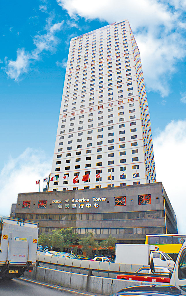 陳松青當年以10億港元購入金門大廈，現址是美國銀行中心。