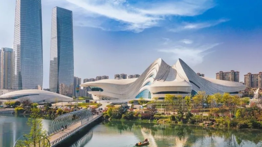 梅溪湖大劇院。新湖南