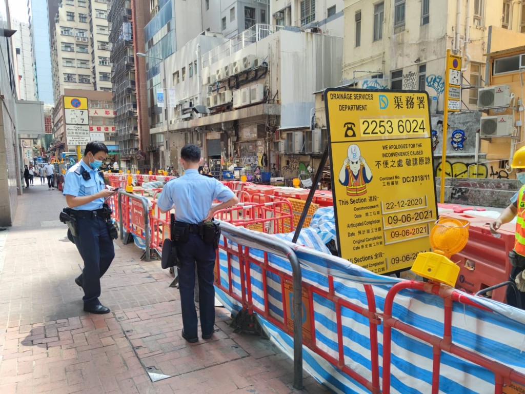 警方在场调查。 梁国峰摄