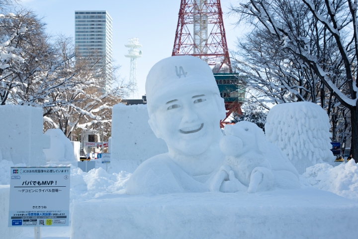 札幌雪祭以雪雕聞名。（X@welcomesapporo）