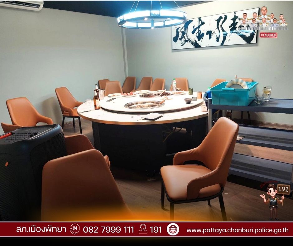 現場散落酒瓶。facebook / สภ.เมืองพัทยา