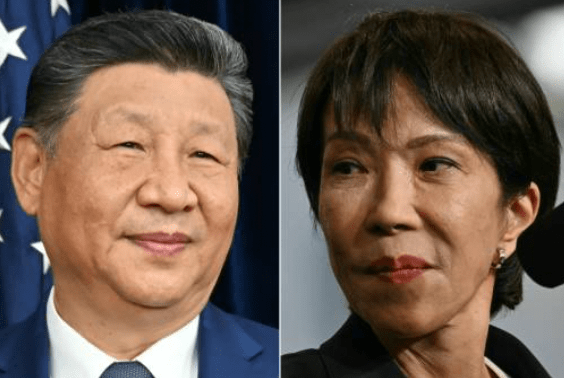 本首相高市早苗表態，將考慮與中國國家主席習近平直接對話。法新社