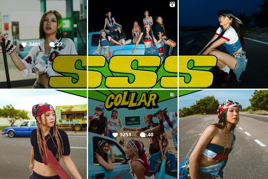  COLLAR歌曲《SSS》充滿節奏感。