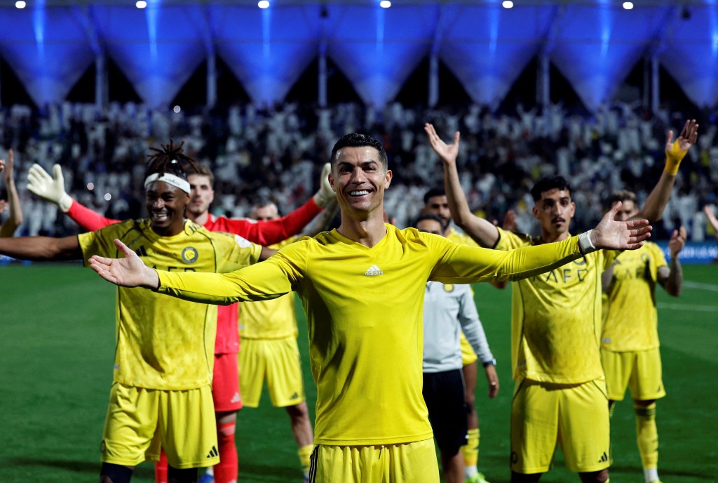 C朗拿度（Cristiano Ronaldo）協助艾納斯（Al-Nassr）作客以2-0擊敗艾法特。路透社