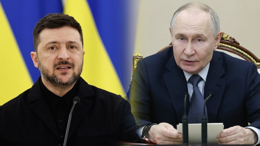 澤連斯基與普京互邀對方到自己國家會談。 美聯社