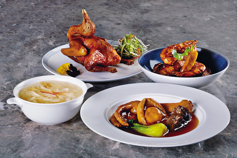 十里洋場推出超值套餐「珍饈百味宴」，特別以「鮑參翅肚」海味炮製，矜貴滋味。