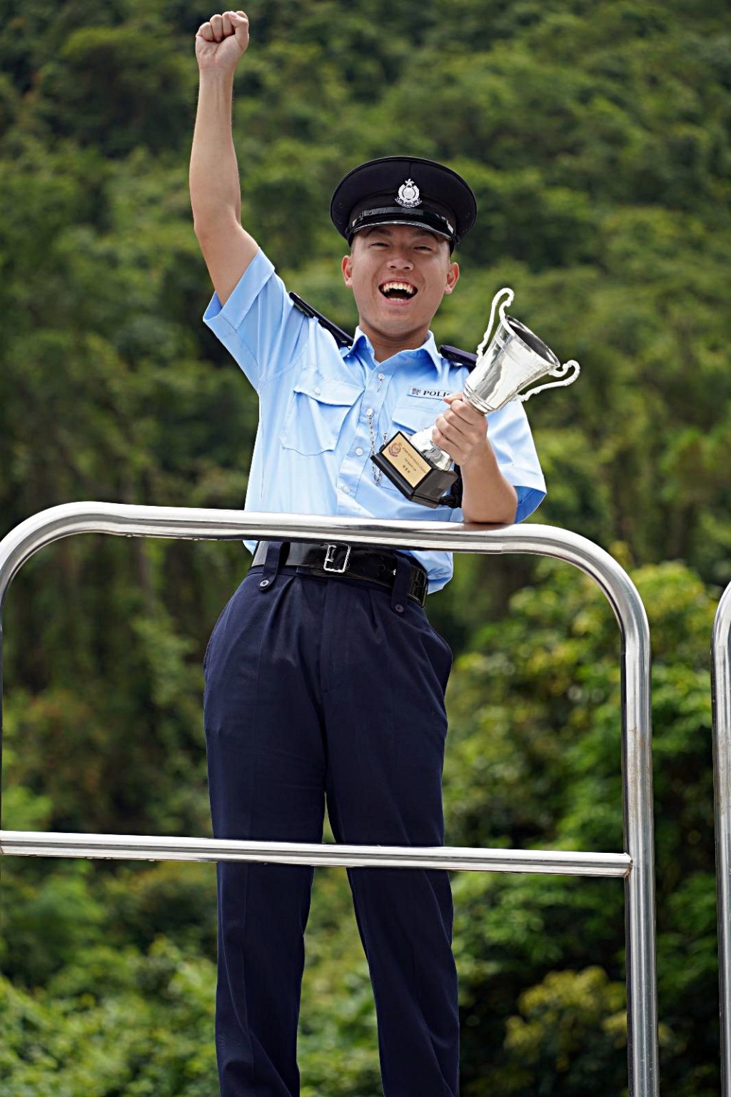 學警李勝榮自小懷有警察夢。 受訪者提供 學警李勝榮自小懷有警察夢。 受訪者提供