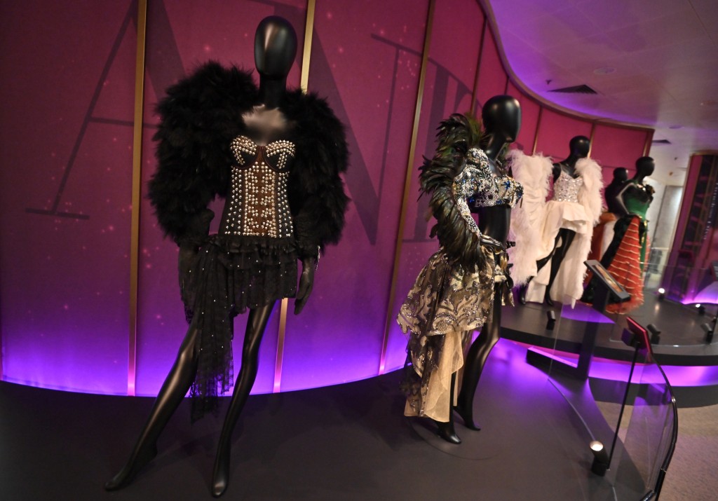 展览展出梅艳芳的经典舞台服饰。政府新闻处图片