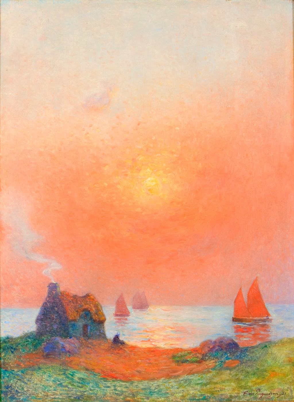 《Landscape at the cottage》  1921   Ferdinand Loyen du Puigaudeau