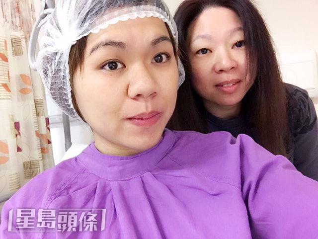 2017年，年僅26歲的鄭凱甄（左）捐出2/3肝臟，希望能幫助急性肝衰竭病人鄧桂思續命。（圖片由受訪者提供）