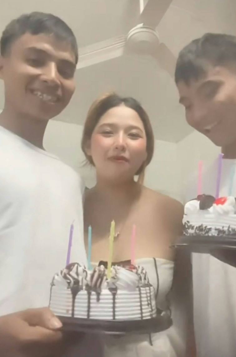 24岁泰国女子法与孪生兄弟同居，引起网上争议。TikTok@hoylaa44