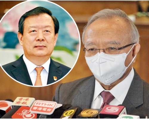 劉兆佳引述夏寶龍(小圖,資料圖片)指,不容許任何一個反中亂港分子進入管治架構。